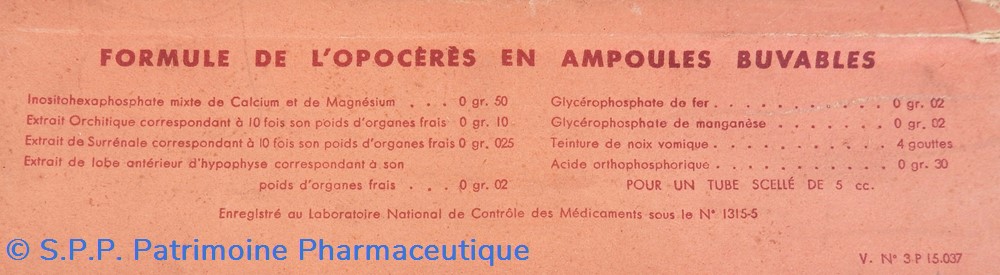OPOCERES Derambure 5 science pharmacie opoceres derambure