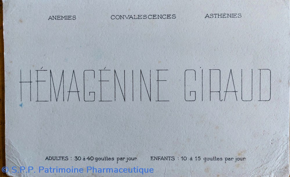 science pharmacie hemagenine giraud gouttes anemie asthenie convalescences