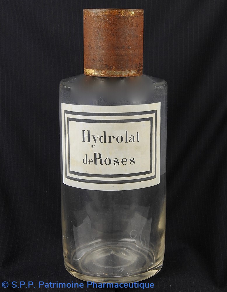 Flacon en verre très grand modèle étiquette blanche Pharmacie RAVASSE science flacon en verre tres grand modele etiquette blanche pharmacie ravasse