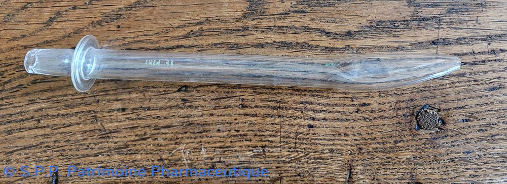 Tube en verre aplati à une extrémité 20cm science pharmacie tube en verre aplati a une extremite 20cm
