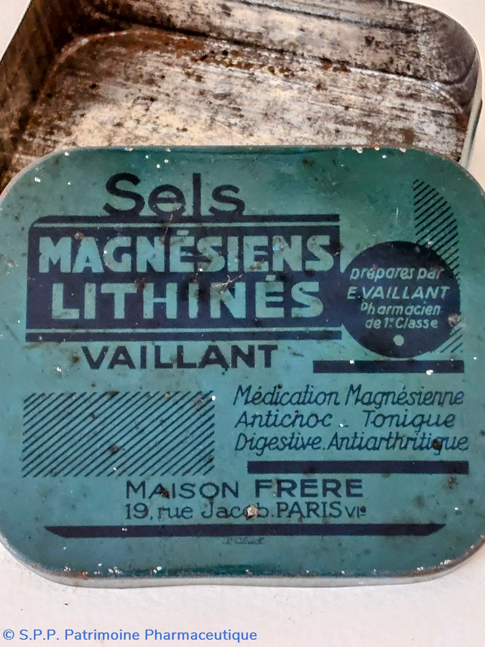 Sels Magnésiens LITHINÉS VAILLANT 6 science pharmacie sels magnesiens lithines vaillant