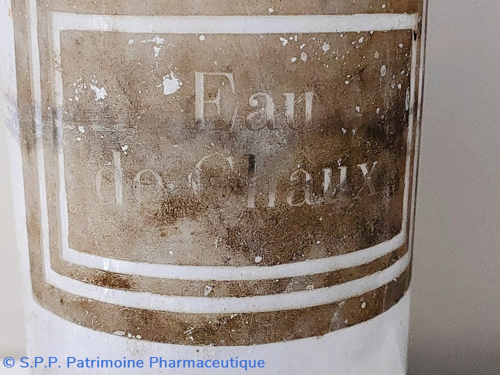 science pharmacie eau de chaux bouteille en verre 27 cm