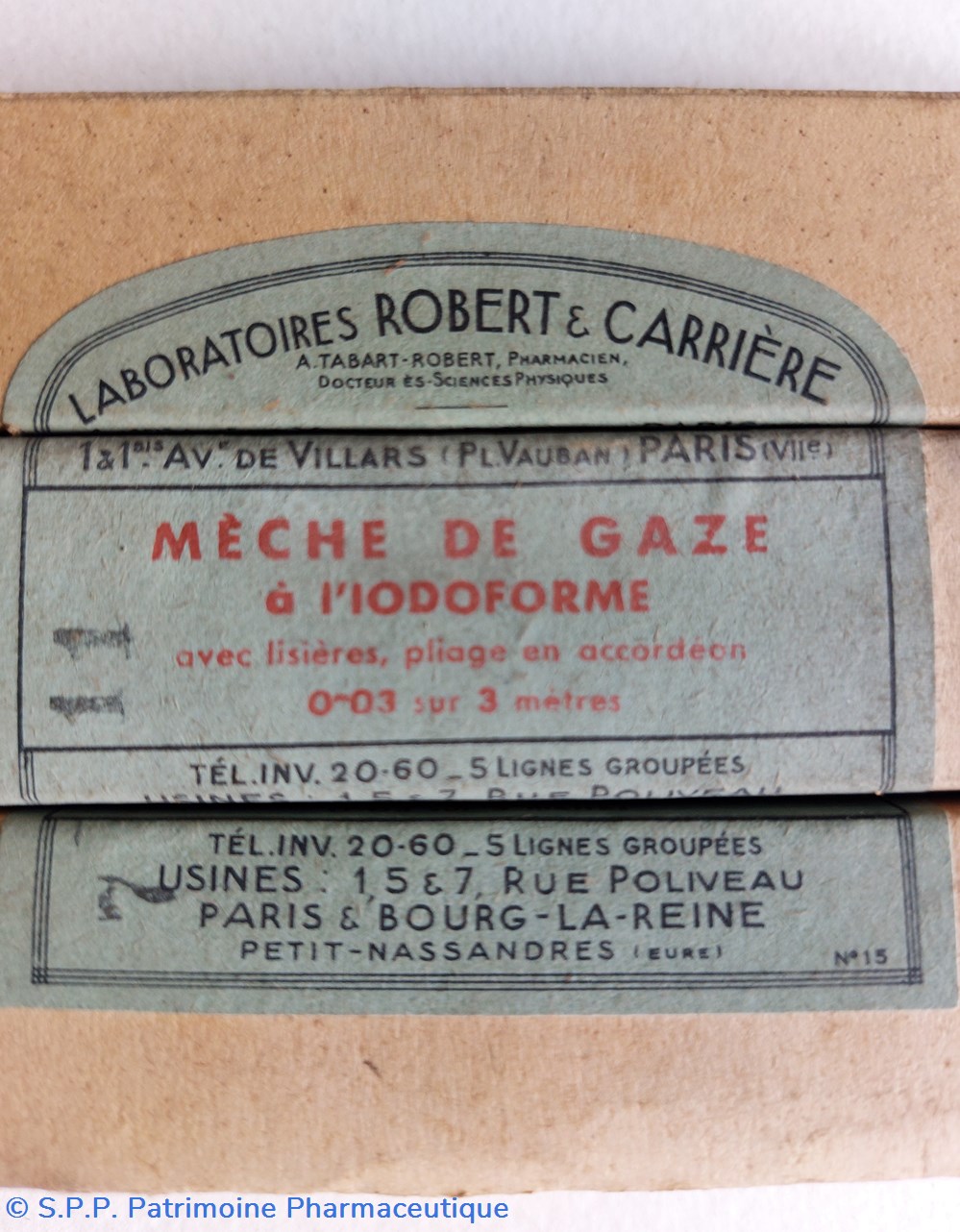 MÈCHE DE GAZE à l'iodoforme 0,03 * 3 mètres 2 science pharmacie meche de gaze a iodoforme 0 03 3 metres