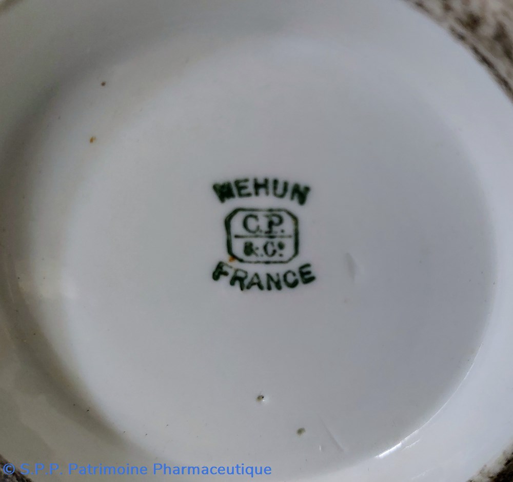 Pot à onguent MEHUN " POMMADE A L'IODURE DE POTASSIUM " 4 science pharmacie pot a onguent mehun pommade a iodure de potassium