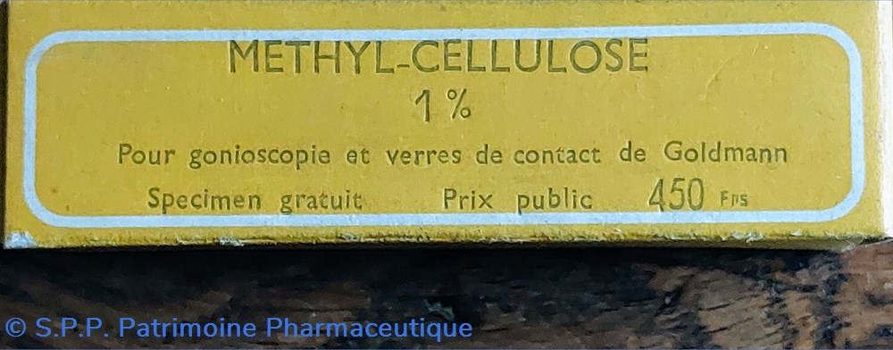 MÉTHYL CELLULOSE 1% et flacon collyre CHIBRET science pharmacie methyl cellulose 1 et flacon collyre chibret