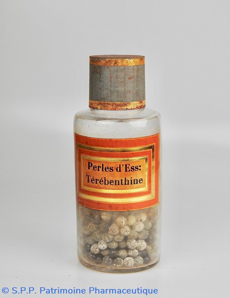 Flacon en verre petit modèle Pharmacie RAVASSE science flacon en verre petit modele pharmacie ravasse