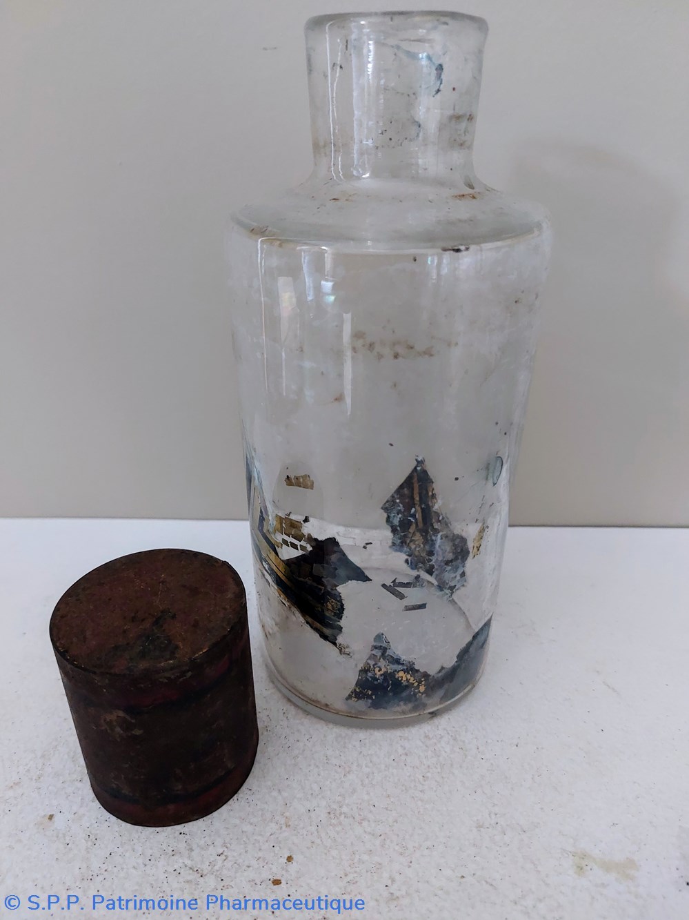 science 20 flacon de pharmacie en verre blanc