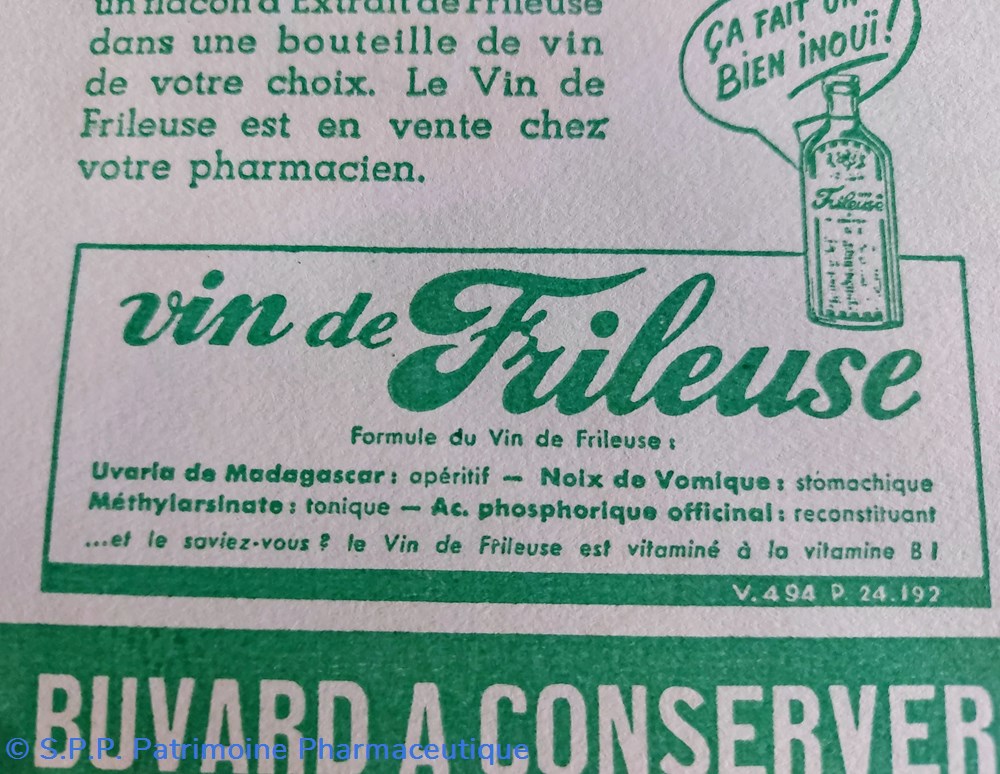 science pharmacie extrait de frileuse vitamine b1 buvard