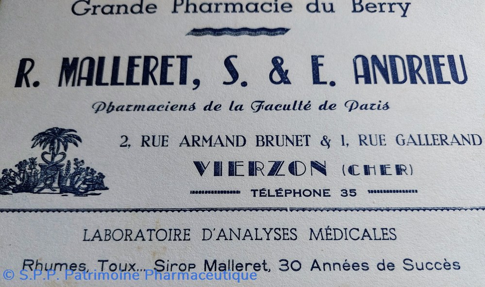 science grande pharmacie du berry a vierzon r malleret s et e andrieu