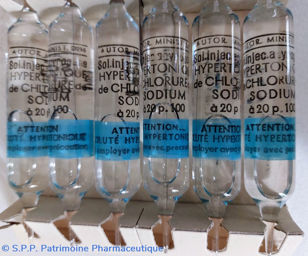6 ampoules 10 ml CHLORURE DE SODIUM à 20 % 5 science pharmacie 6 ampoules 10 ml chlorure de sodium a 20