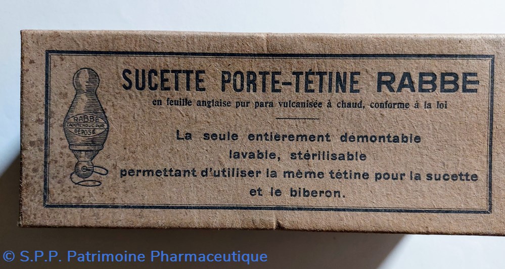 Sucette porte - tétine RABBE science pharmacie sucette porte tetine rabbe