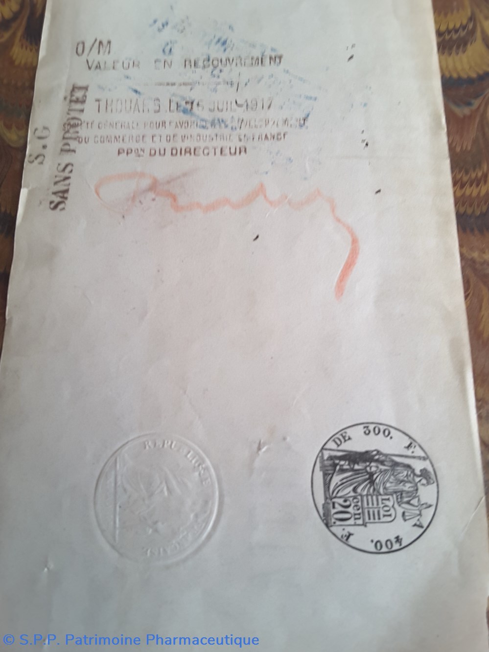 Lettre de change Cie Fermiere de l'Etablissement Thermal 31 mai 1917 4 documents anciens lettre de change cie fermiere de etablissement thermal 31 mai 1917