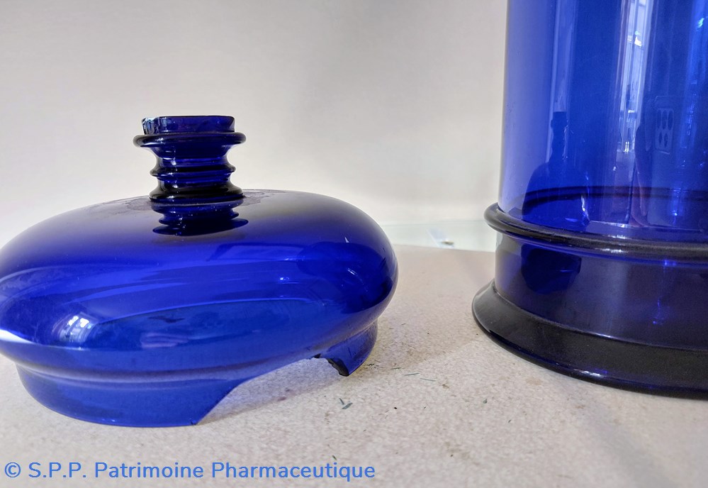 Bleu / Pot de Pharmacie en verre bleu cobalt 25 cm 7 science bleu pot de pharmacie en verre bleu cobalt 25 cm