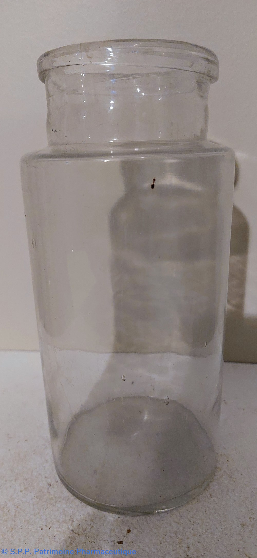 science pot de pharmacie 21 cm verre blanc