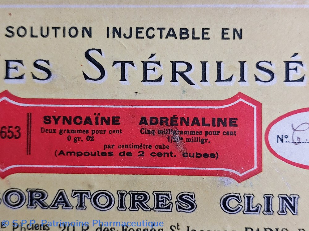 SYNCAÏNE ADRÉNALINE - CLIN 653 2 science pharmacie syncaine adrenaline clin 653