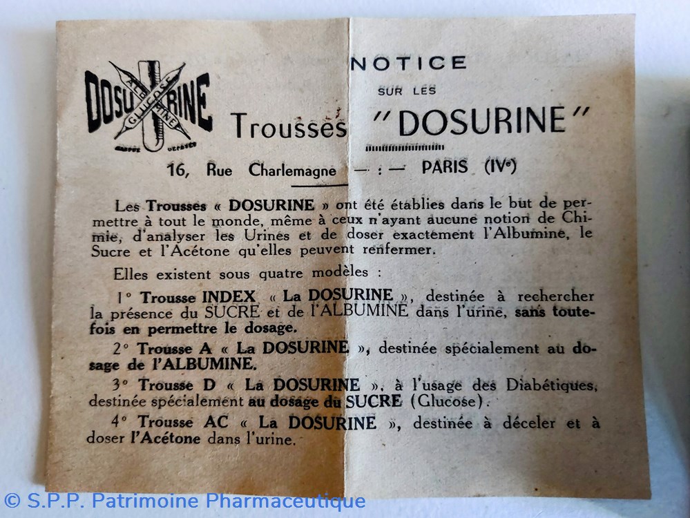 La DOSURINE Trousse A 6 science pharmacie la dosurine trousse a
