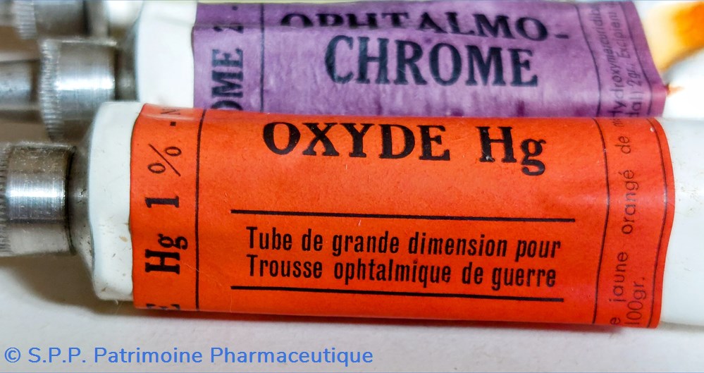 Trousse Ophtalmique de Guerre/Tubes Blache 5 science pharmacie trousse ophtalmique de guerre tubes blache