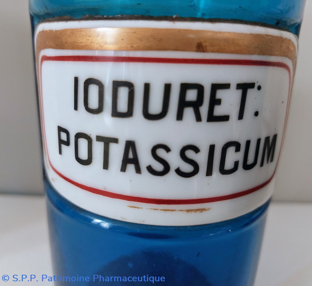 science pharmacie bleu etiq porcelaine ioduret potassicum