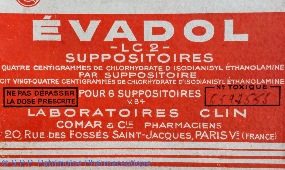 science pharmacie evadol 6 suppositoires lc2