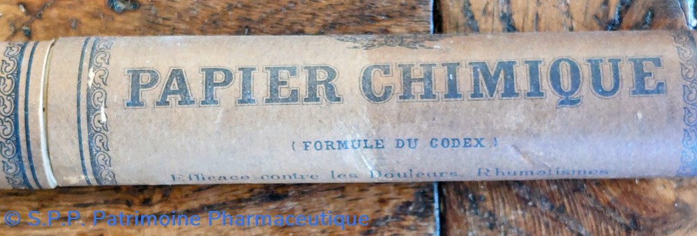 science pharmacie papier chimique tube carton