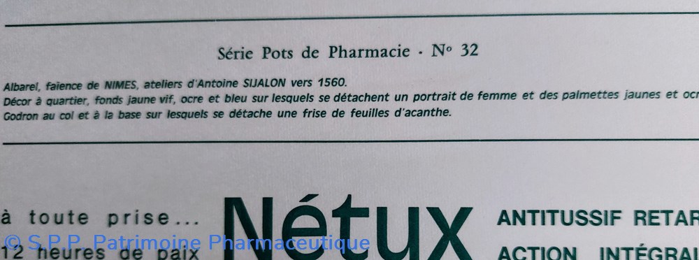 science pharmacie roussel n 32 albarel 1560