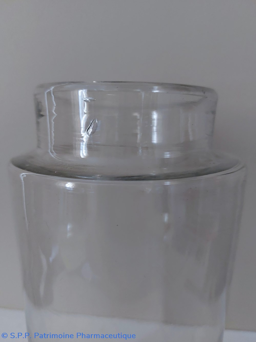 science pot de pharmacie 23 cm en verre blanc