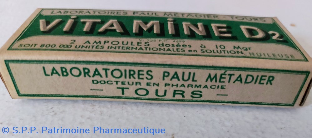 VITAMINE D2 / Ampoules P. Métadier 2 science pharmacie vitamine d2 ampoules p metadier