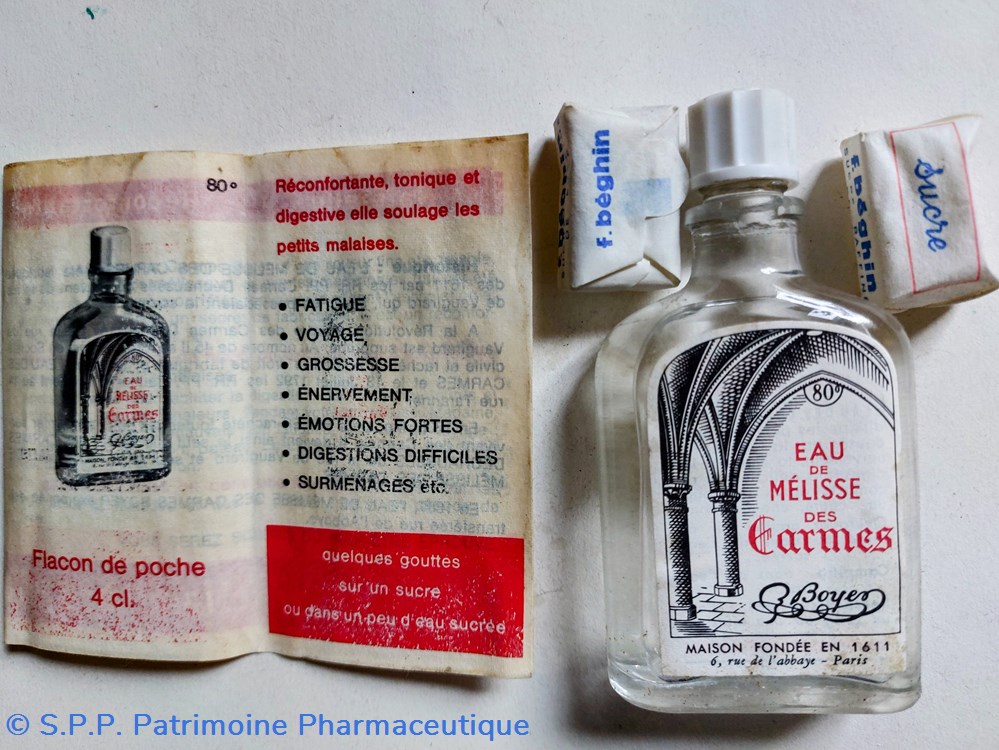 Eau de Mélisse des CARMES "Kit" de voyage 5 science pharmacie eau de melisse des carmes kit de voyage