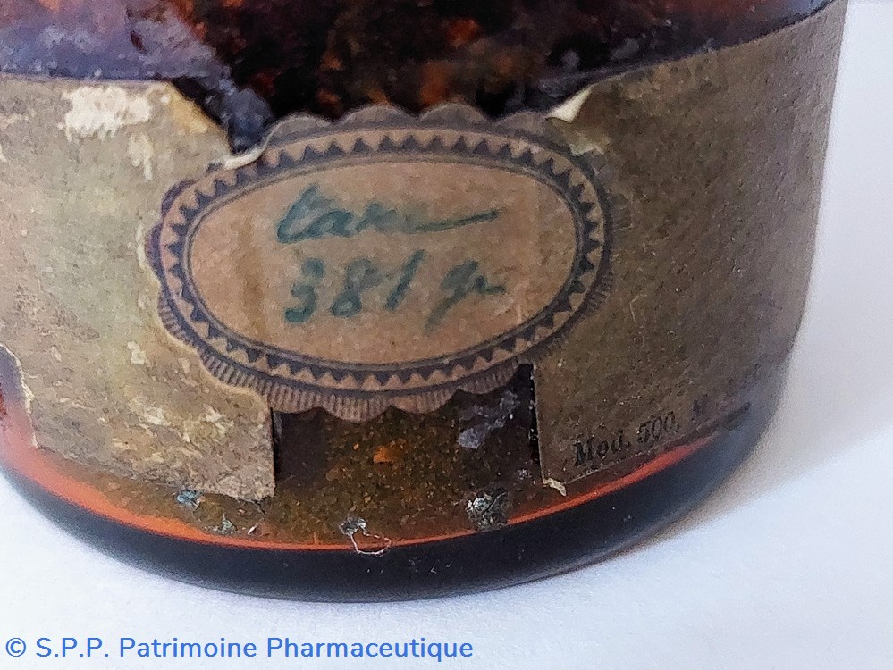science pharmacie sulfas cupricus pur verre ambre