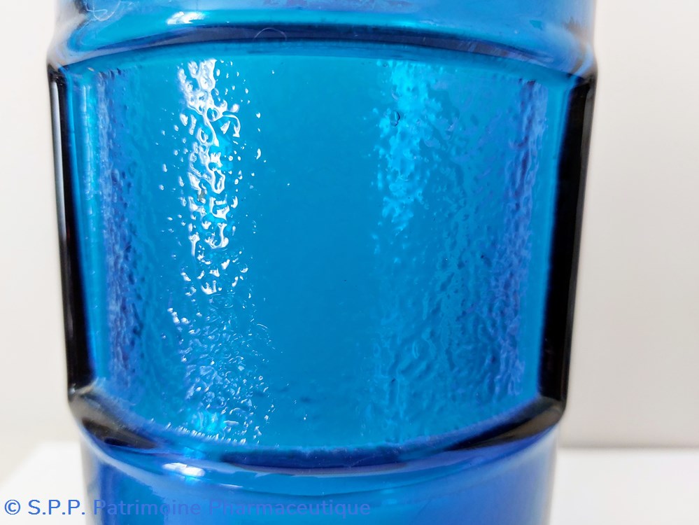 science pharmacie bleu flacon en verre bleu outre mer 24 cm
