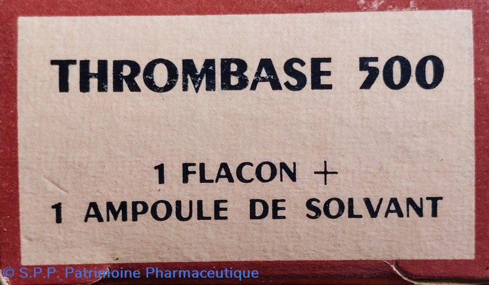 THROMBASE 500 Flacon + ampoule I. S. H. 4 science pharmacie thrombase 500 flacon ampoule i s h