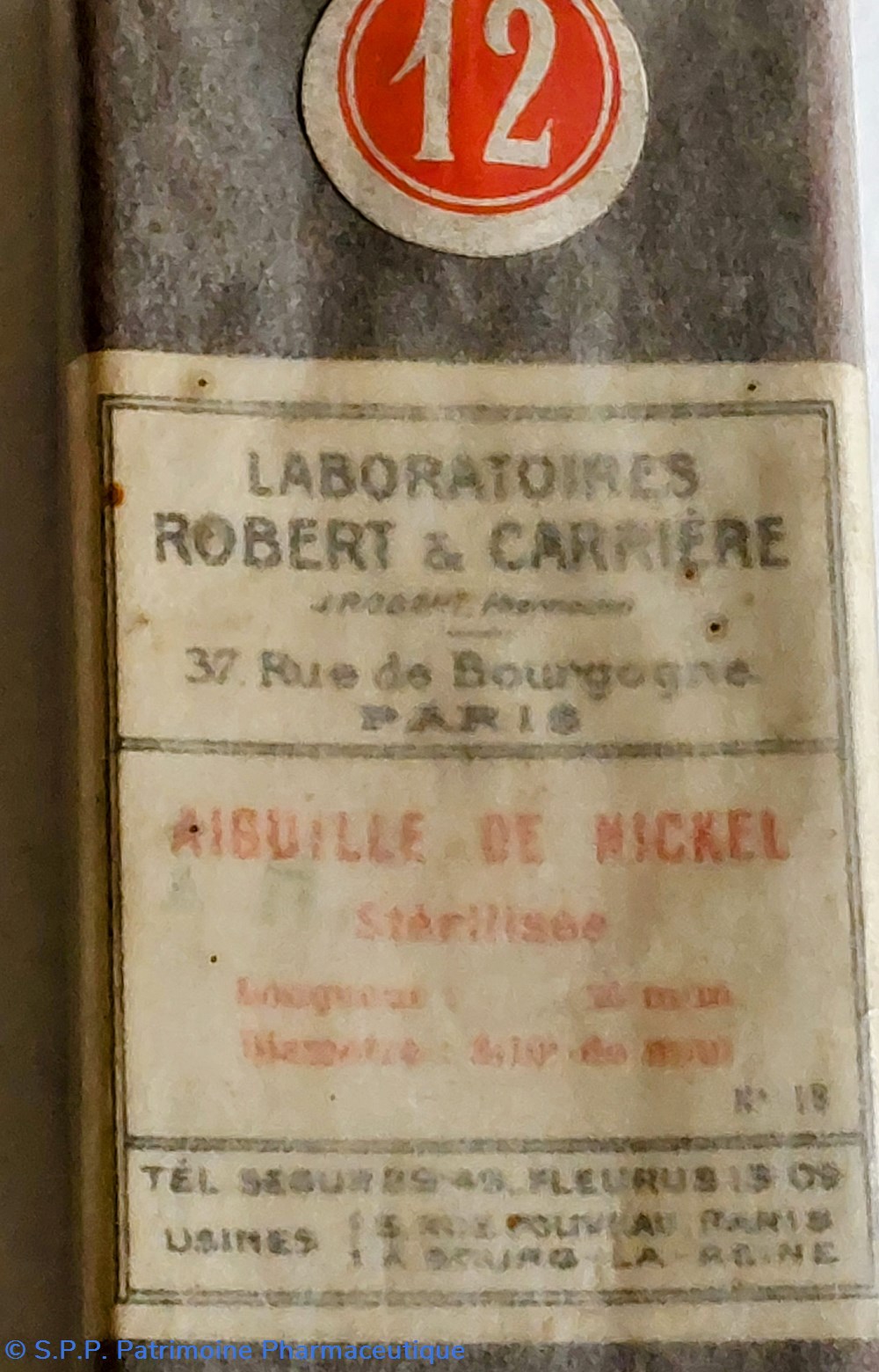 science pharmacie aiguille de nickel sterilisee long 25 mm