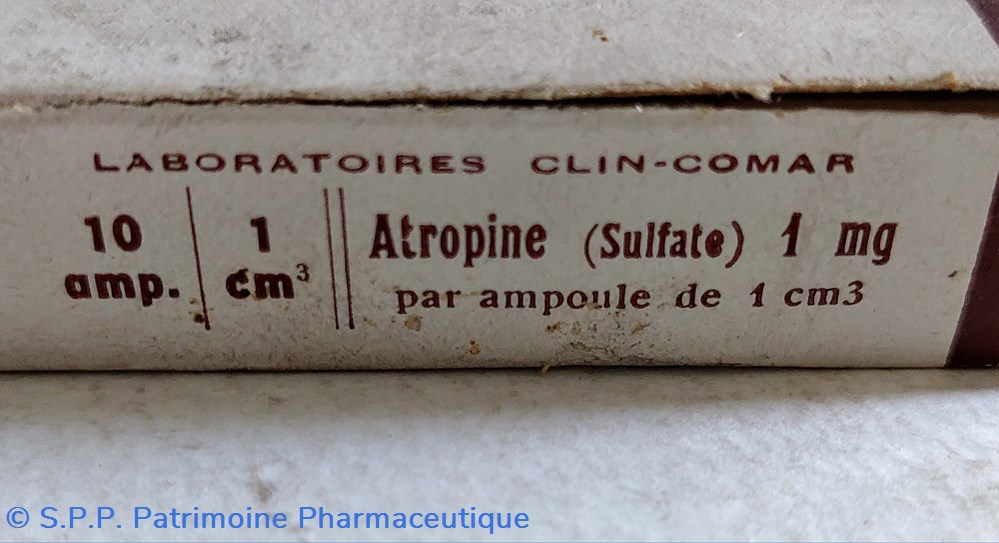 ATROPINE Sulf. 1 mg / 10 ampoules de 1 cm3 3 science pharmacie atropine sulf 1 mg 10 ampoules de 1 cm3