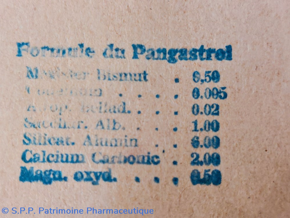 PANGASTROL / Poudre Lab. STOULS 5 science pharmacie pangastrol poudre lab stouls