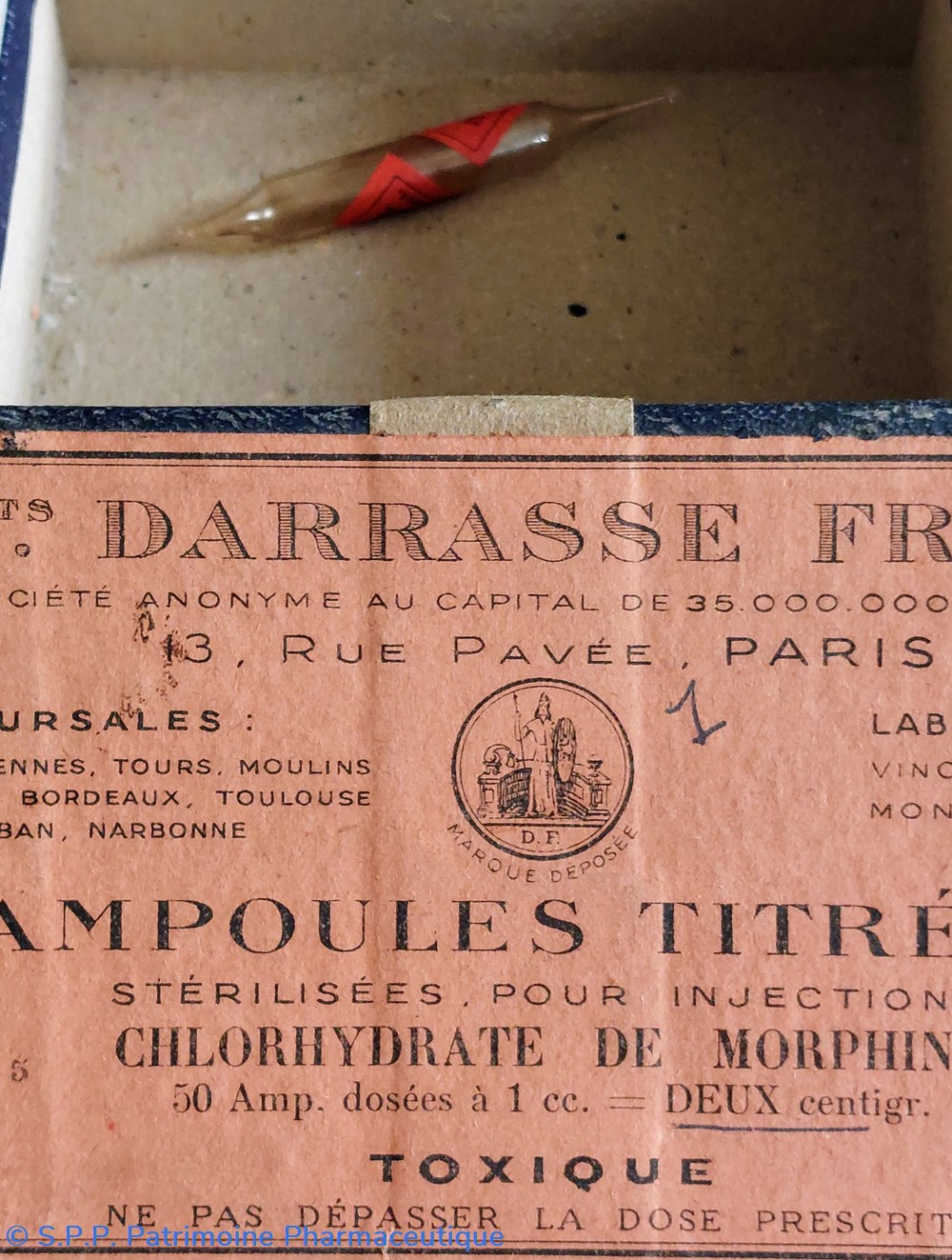 science pharmacie 50 ampoules chlorhydrate de morphine