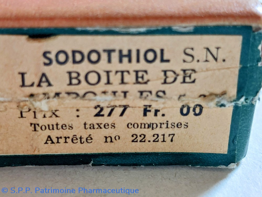 science pharmacie sodothiol ampoules de 5 cc g tetard