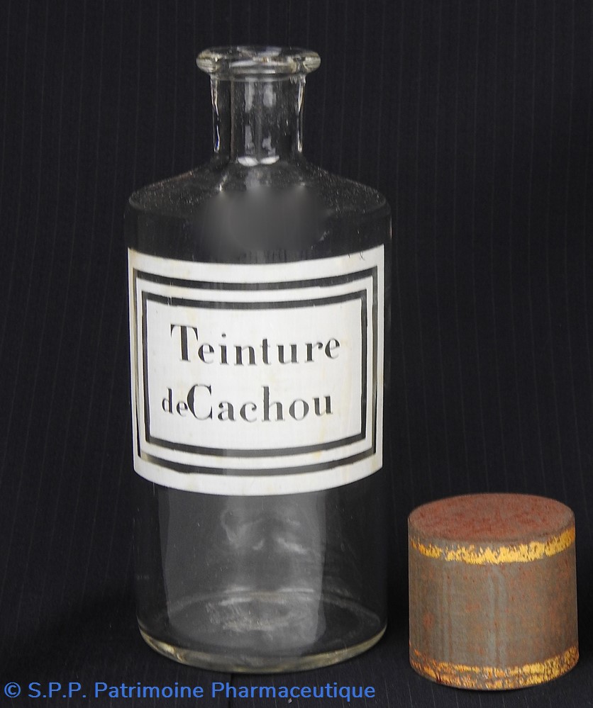 Flacon en verre petit modèle étiquette blanche Pharmacie RAVASSE 3 science flacon en verre petit modele etiquette blanche pharmacie ravasse