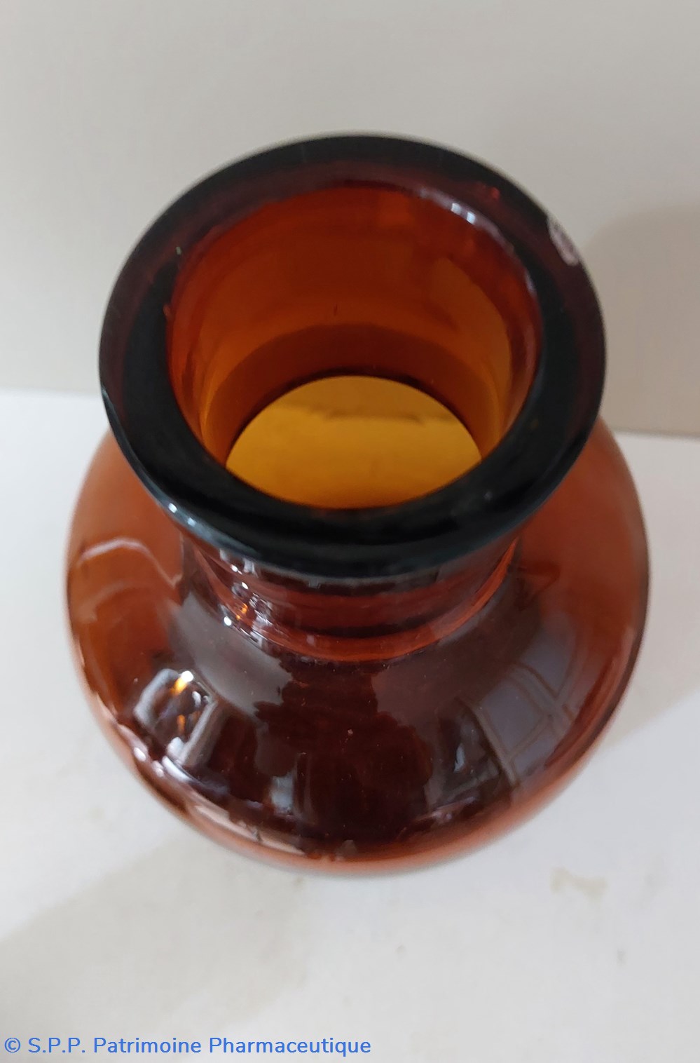 science pharmacie flacon verre ambre h25 goulot 4 cm