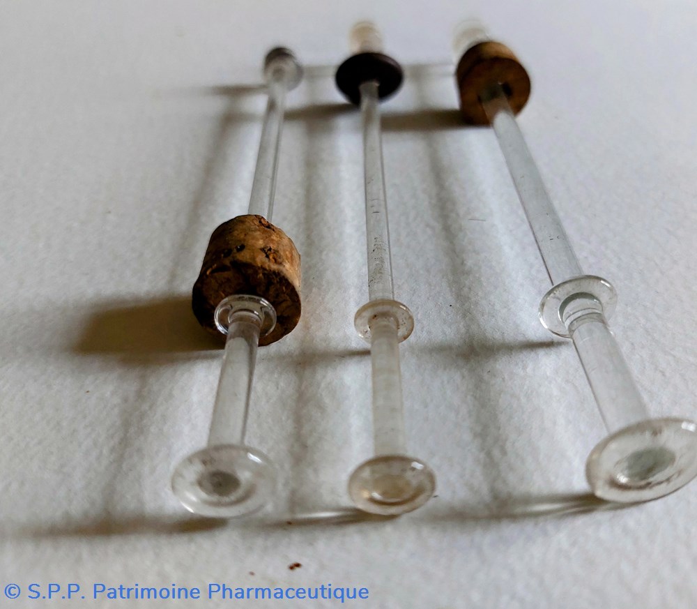 science pharmacie pistons de seringue en verre