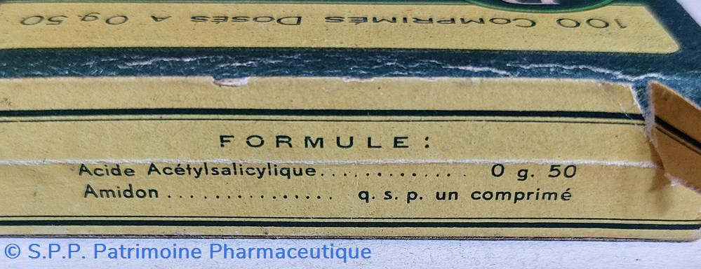 science pharmacie aspirine usines du rhone 100 comprimes