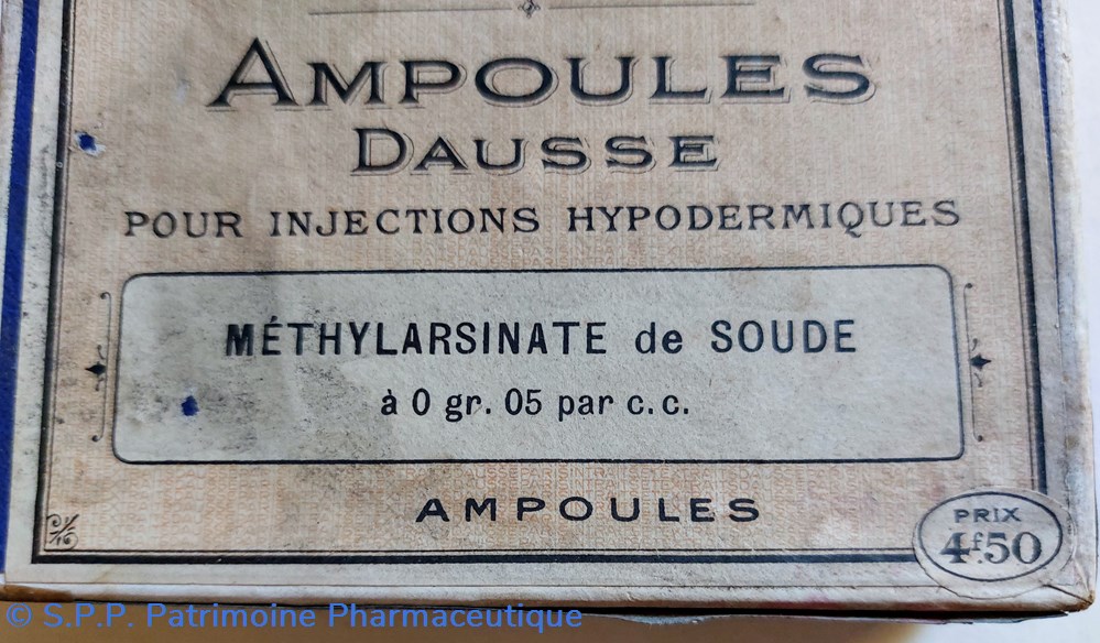 MÉTYLARSINATE DE SOUDE Ampoules DAUSSE 3 science pharmacie metylarsinate de soude ampoules dausse