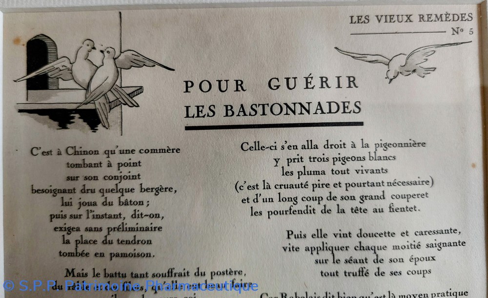 Vieux remèdes no 5 /Guérir les bastonnades 2 science pharmacie vieux remedes no 5 guerir les bastonnades