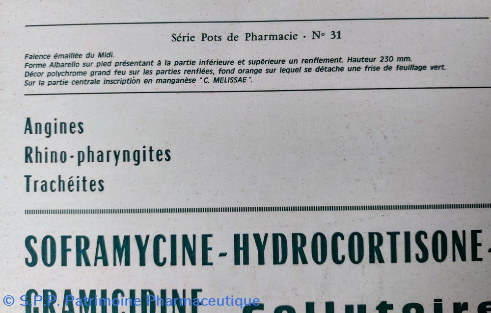 ROUSSEL Pot de Pharmacie No 31 3 objets publicitaires roussel pot de pharmacie no 31