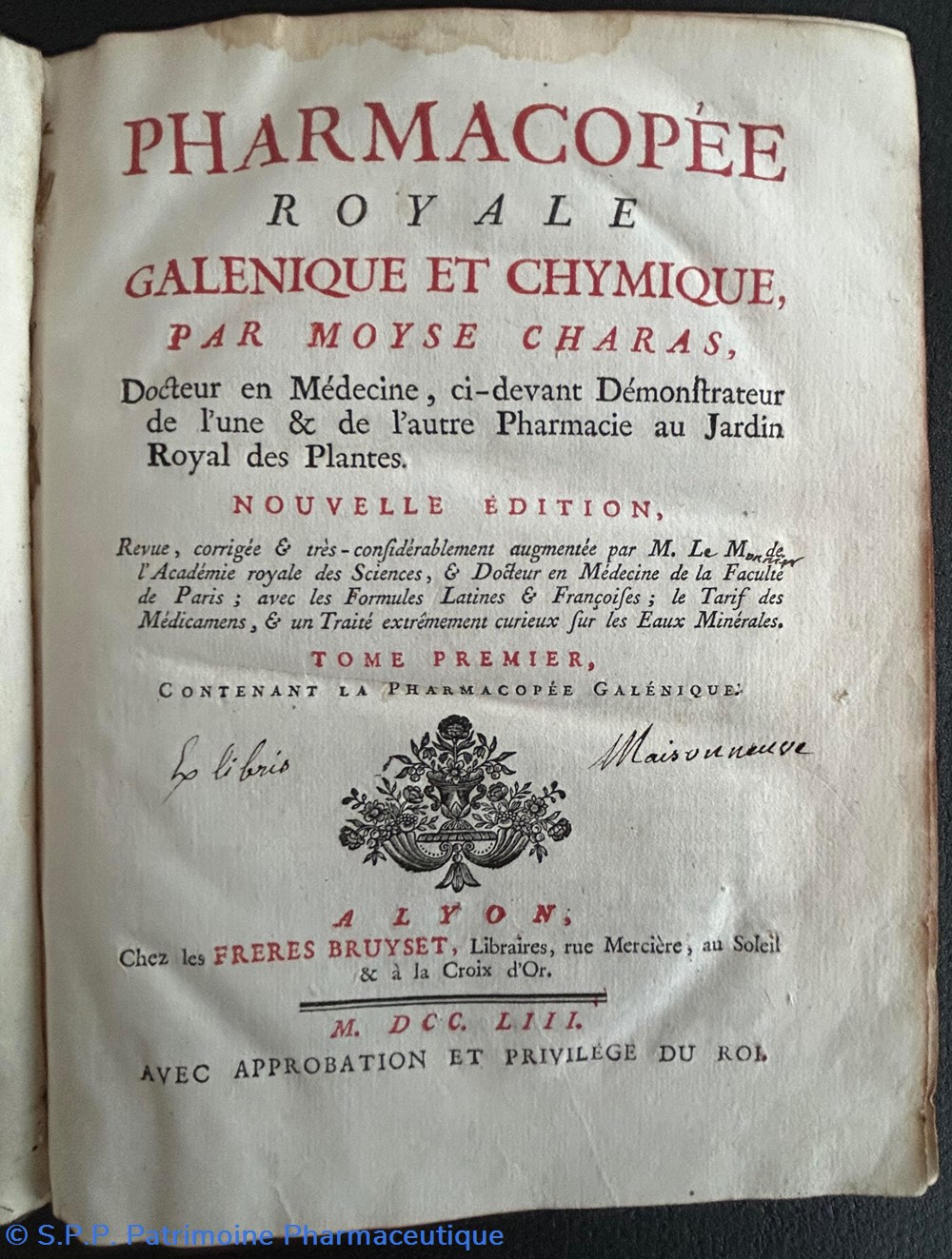 science pharmacie pharmacopee royale galenique et chymique par moyse charas 1753
