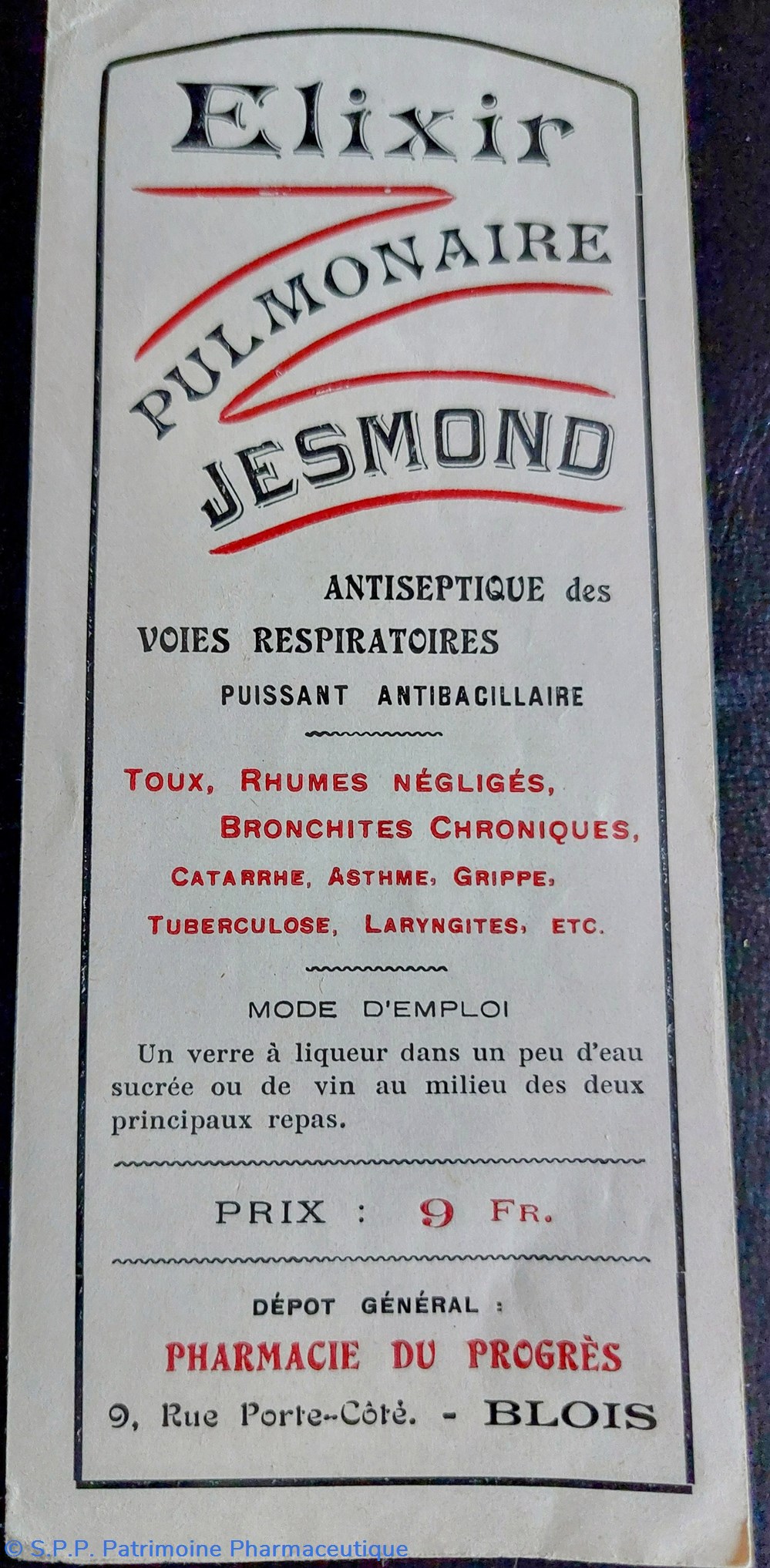 Phie du Progrès Blois / Étiquettes Élixir et laxatif 4 documents anciens phie du progres blois etiquettes elixir et laxatif