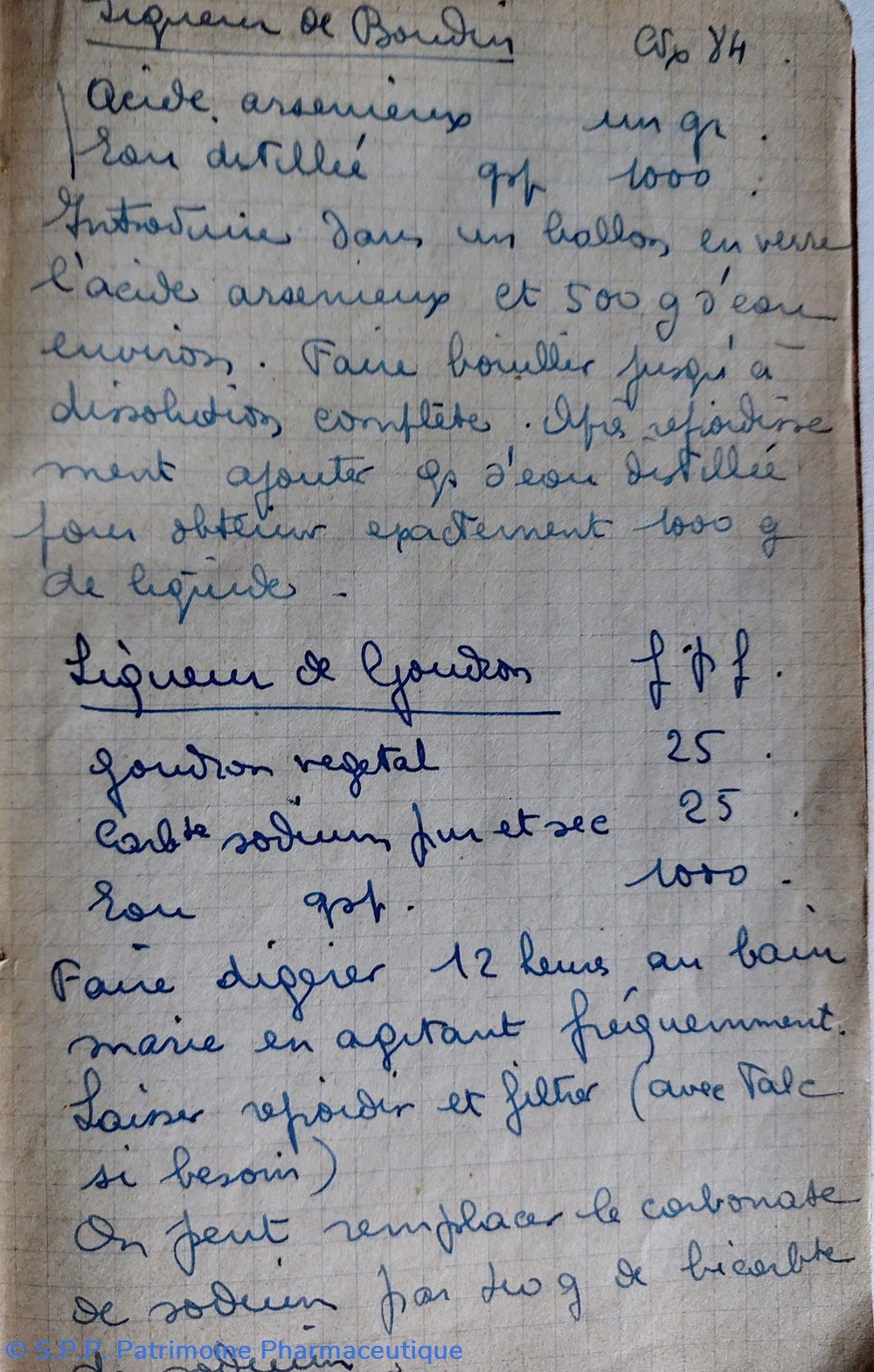 Carnet de " recettes d'un Pharmacien" 7 documents anciens carnet de recettes un pharmacien