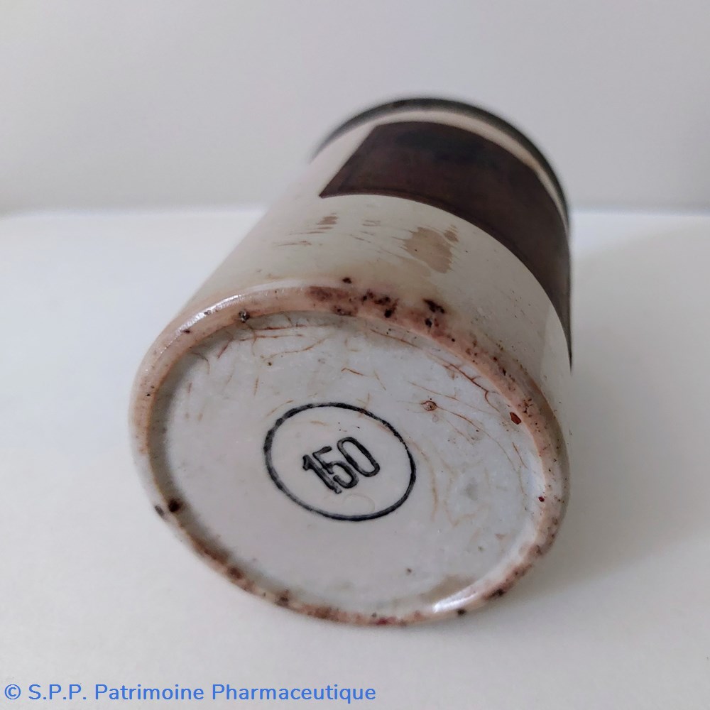 Pot à onguent " Baume du ?" grès 4 science pharmacie pot a onguent baume du gres