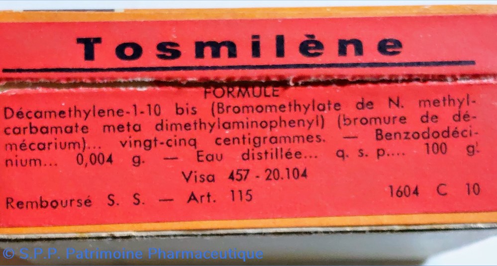 COLLYRE TOSMILÉNE CHIBRET 2 science pharmacie collyre tosmilene chibret