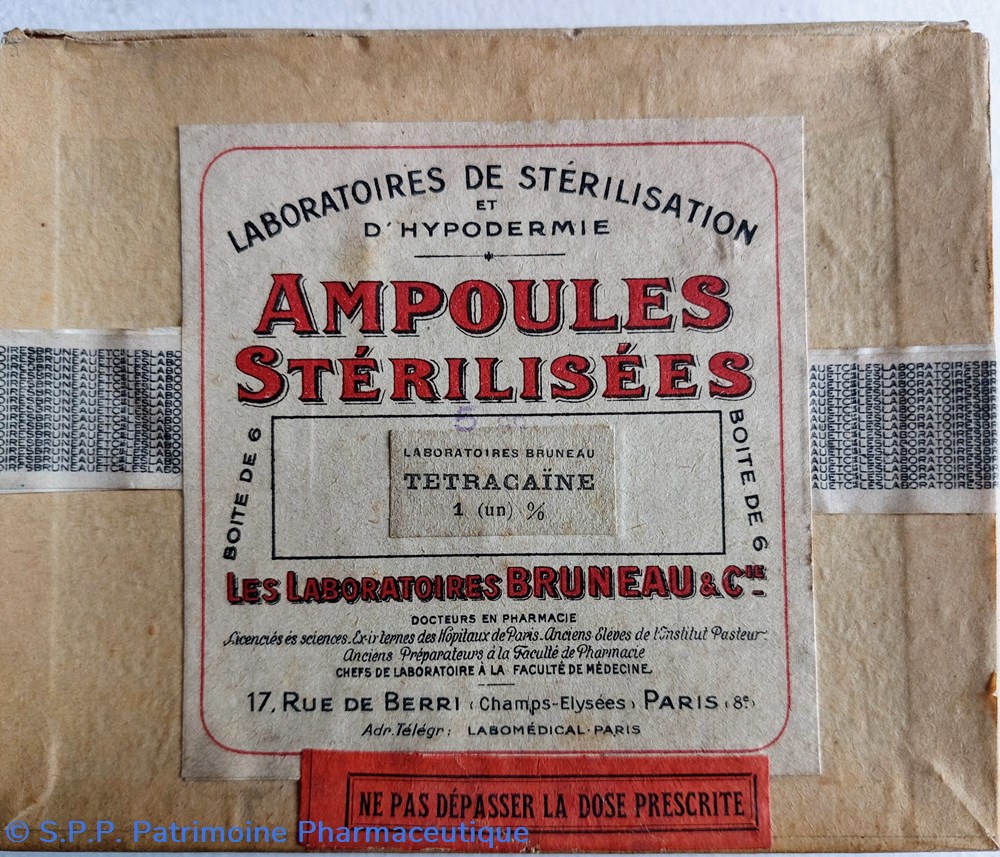 science pharmacie tetracaine 1 6 ampoules bruneau
