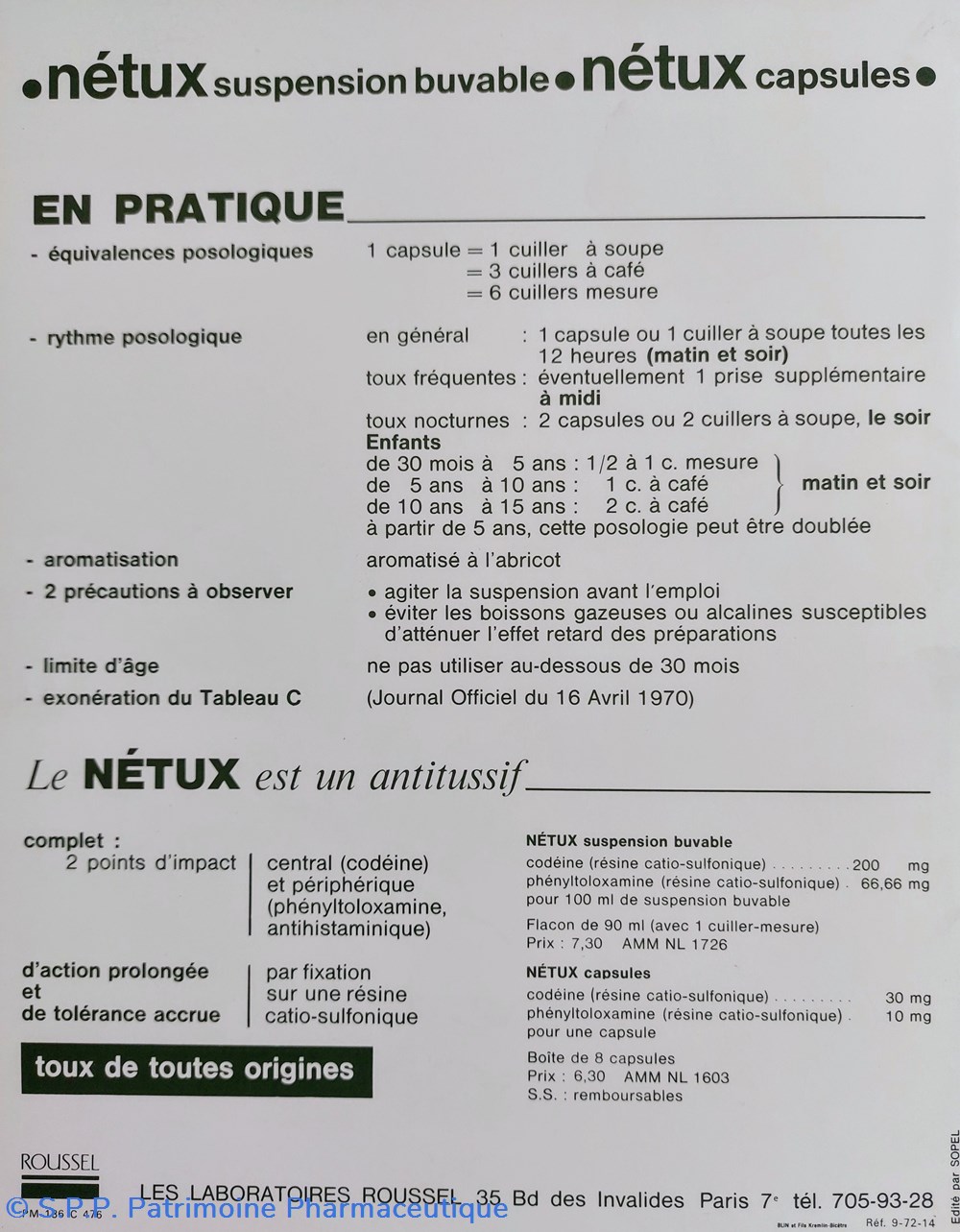 Pharmacie Belge / Lab ROUSSEL n14 5 science pharmacie belge lab roussel n14